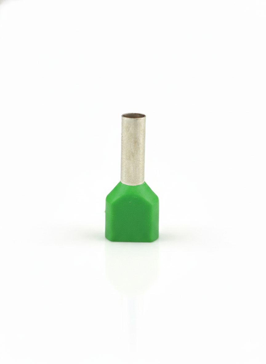 Terminal Puntera Doble Hueca Tif 2x6 Mm Akpro X100u  Rohs Ce