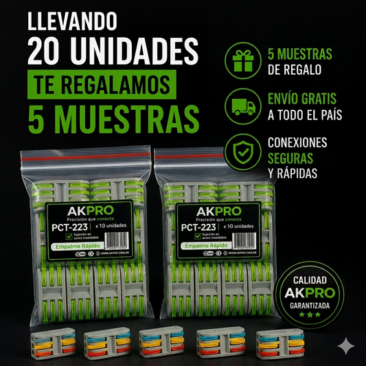 20 PCT-223 + 5 DE REGALO